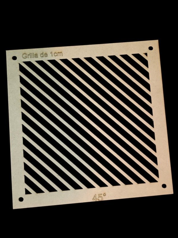 Producto - GRILLLA CUADRADA DE CORTE A 45GRADOS, SEPARACIÓN 1 CM