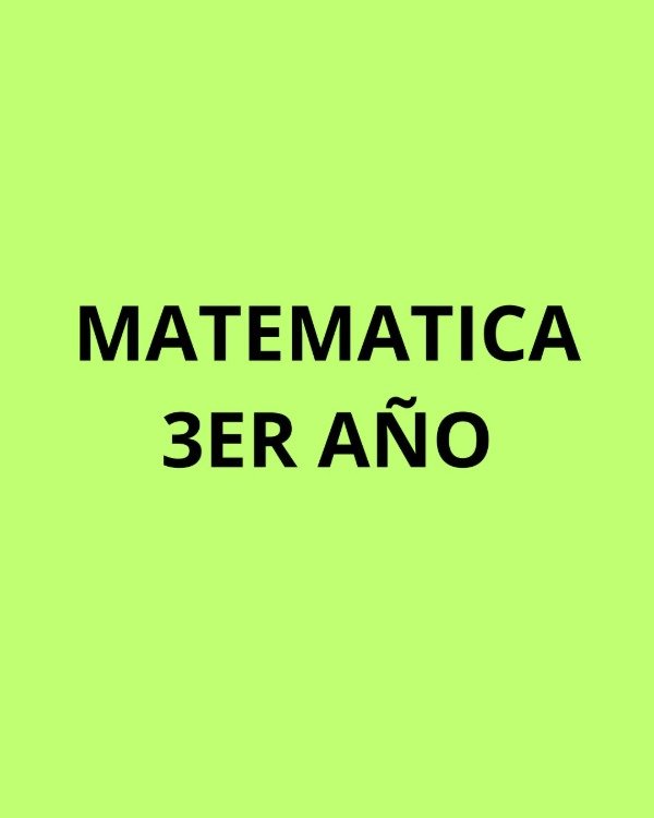 Producto - MATEMATICA 3