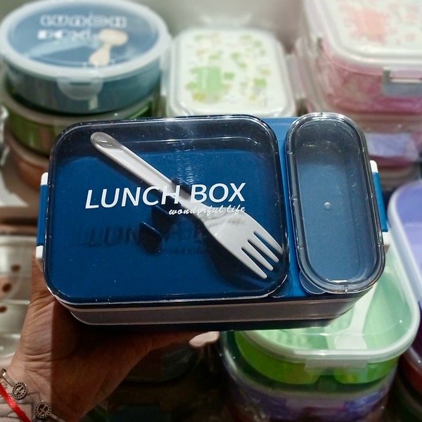 Producto - Lunchera 2 Compartimientos Con Cuchara Y Tenedor 1.6L 359063