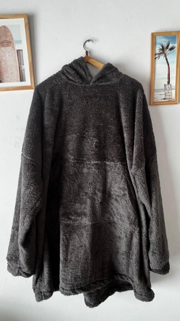 Producto - Maxi buzo manta gris