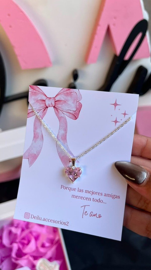 Producto - Collar Amore rosa - 1