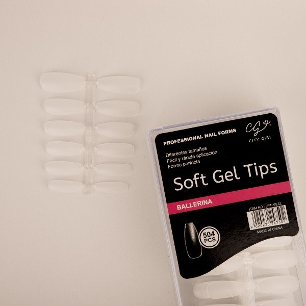 Producto - TIPS SOFT GEL BALLERINA PRELIMADOS 504PCS CITY GIRL JPT-ME42
