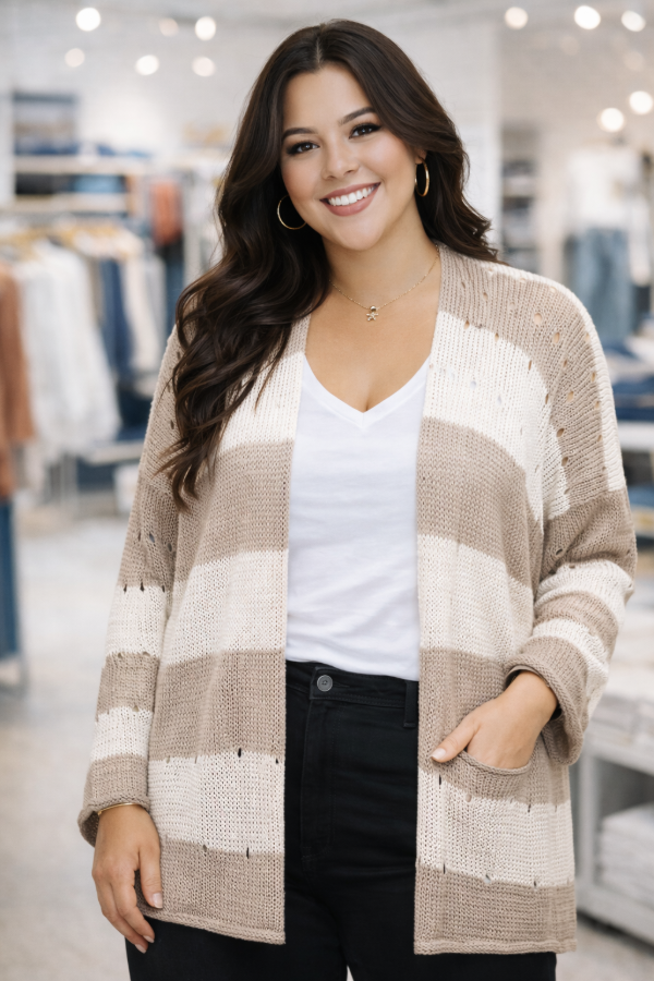 Producto - Saco hilo de seda beige calado