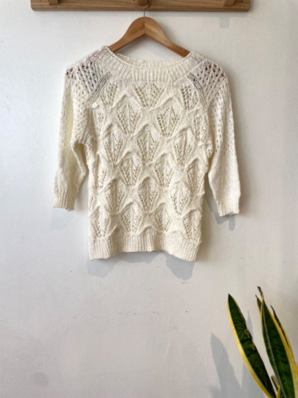 Producto - Sweater calado mangas 3/4 talle S/M