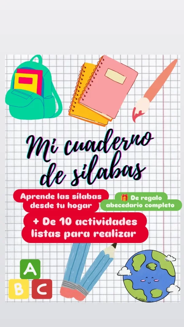 Producto - Mi cuaderno de silabas