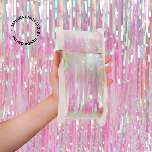 Producto - Cortina iridiscente blanco