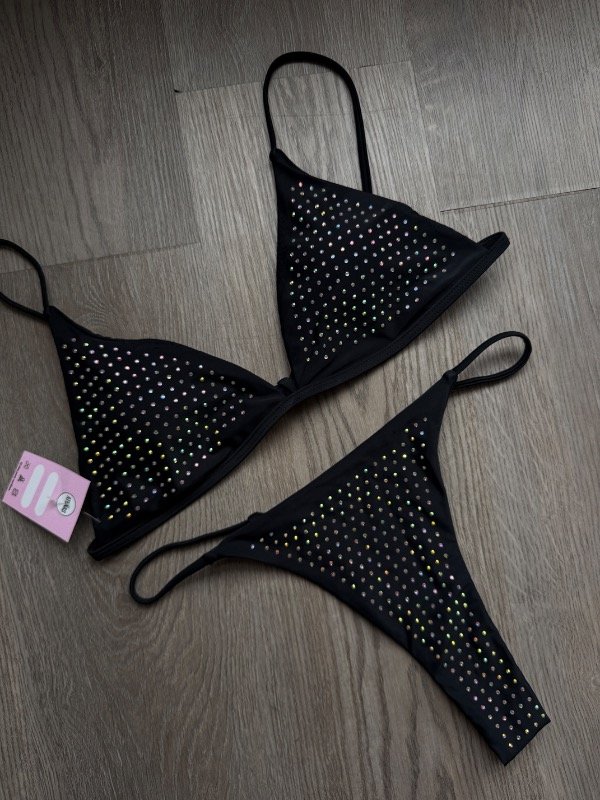 Producto - Bikini Atenas Strass negra - 0