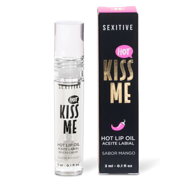Producto - KISS ME HOT LIP OIL Efecto Calor Sabor Mango - 1