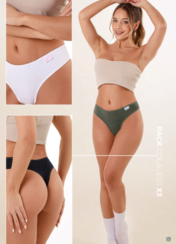 Producto - 1020 - Remssa - Colaless Lisas de Algodón x3