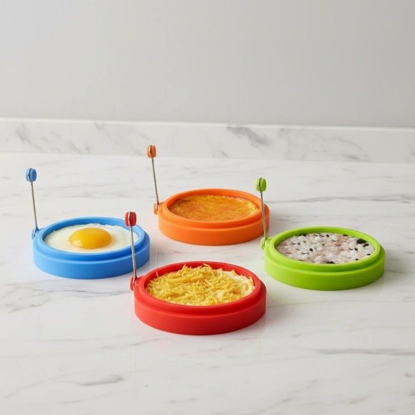 Producto - MOLDE ARO DE SILICONA PARA COCINAR HUEVOS PANCAKES 10CM COL SURTIDO - 0