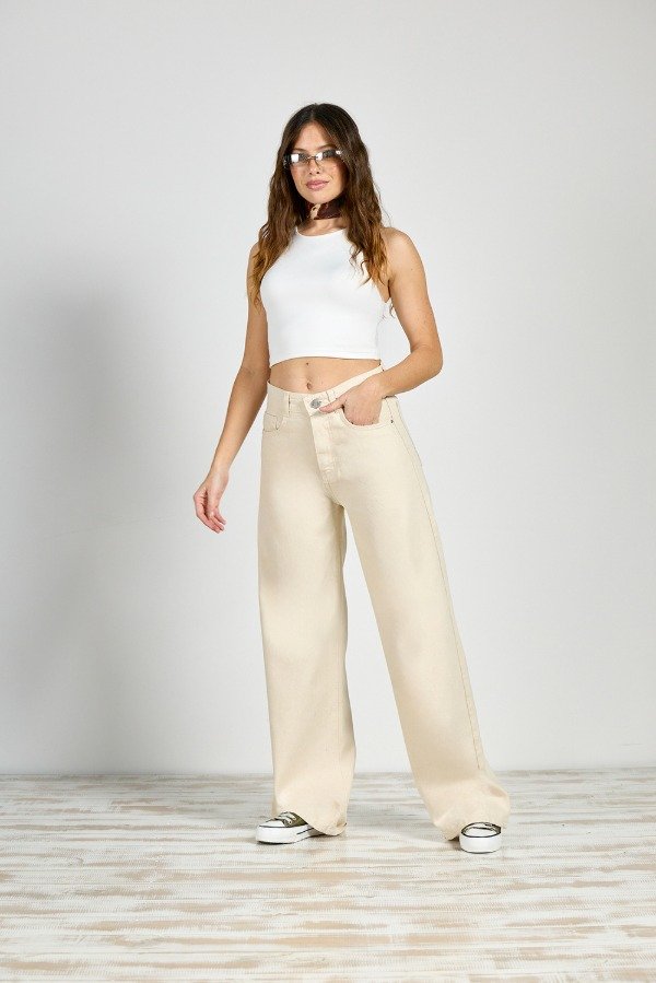 Producto - 410 WIDE LEG CRUDO CLASICO RÍGIDO