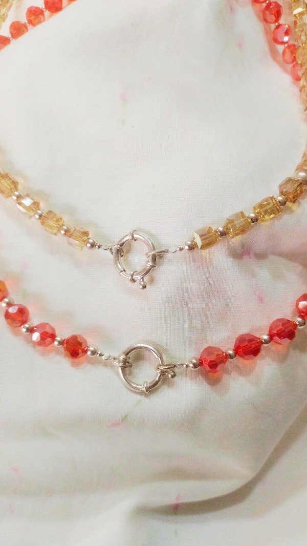 Producto - Collar de Plata 925 con cristal de roca cierre marinero