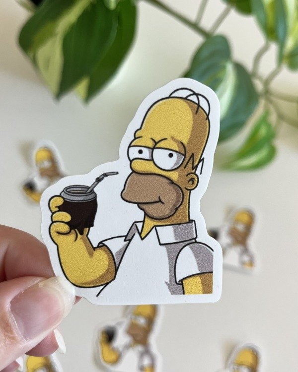 Producto - Sticker Blanco UV - Homero Mate 2