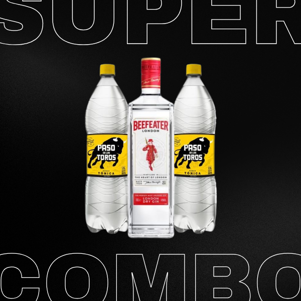Producto - (combo 7) Gin Beefeater regular 750 + 2 tonica paso de los t. 1,5l