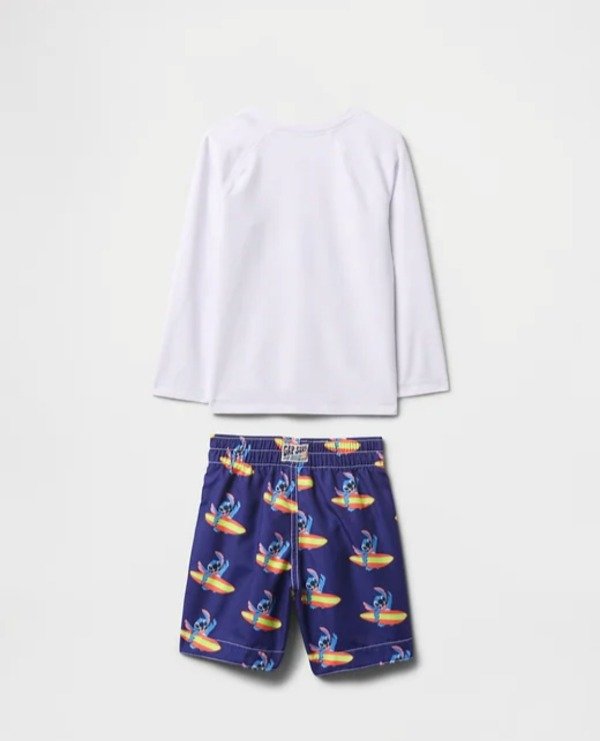 Conjunto remera y short de baño  gap talle 2 stich — imagen 2