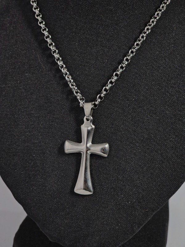 Producto - Collar Cruz Acero - 1