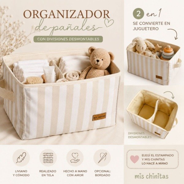 Producto - Organizador de pañales / Juguetero