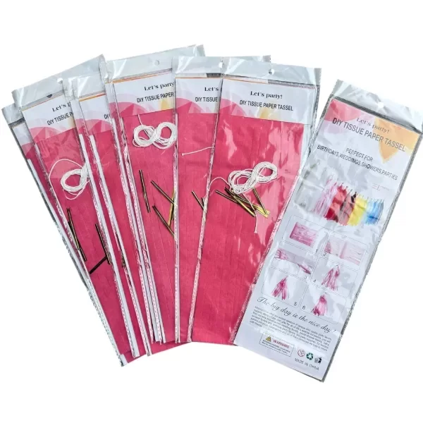 Producto - BORLAS DE PAPEL DE SEDA X 8 CORAL