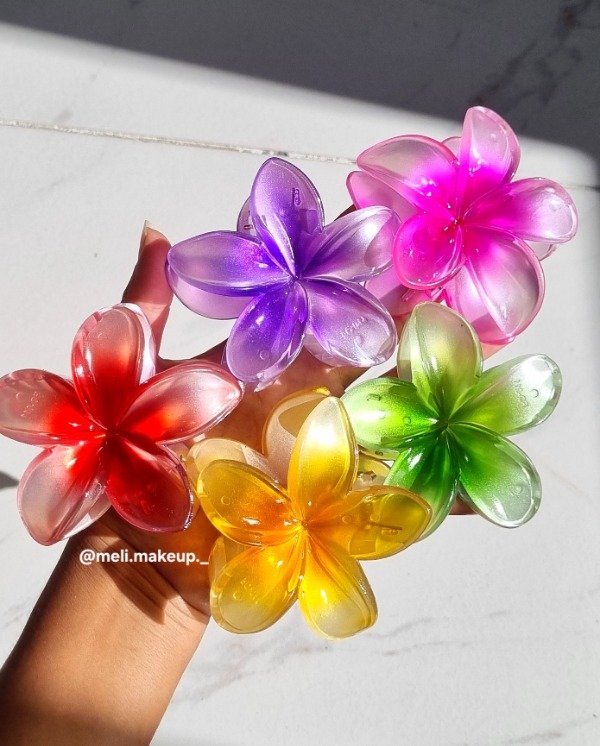 Producto - Broche de pelo Flor Hawaiano grande