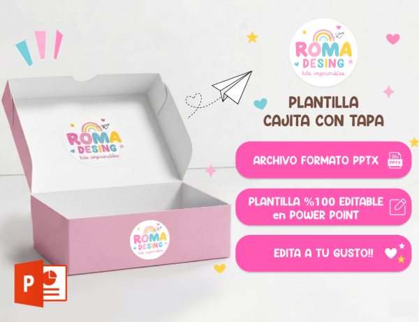 Producto - PLANTILLA CAJA CON TAPA EDITABLE POWER POINT