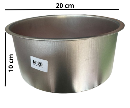 Producto - Molde hojalata redondo 20 cm