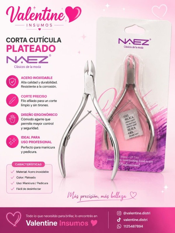 Producto - CORTA CUTICULA PLATEADO NAEZ