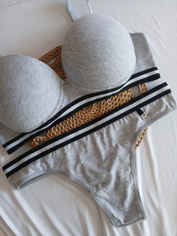 Producto - Conjunto armado algodon gris T.95