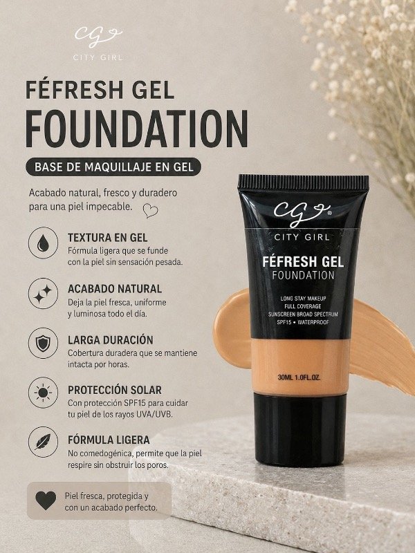 Producto - BASE DE MAQUILLAJE EN GEL CITY GIRL