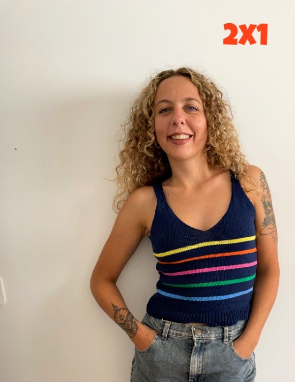 Producto - TOP RAYITAS AZUL MARINO