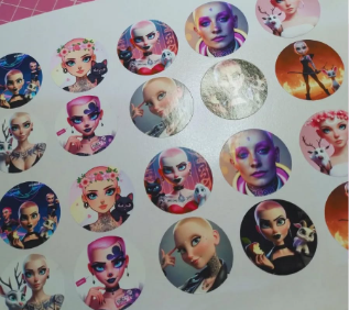 Producto - Stickers de corte simple, el diseño es personalizado. (Plancha A4) - 3