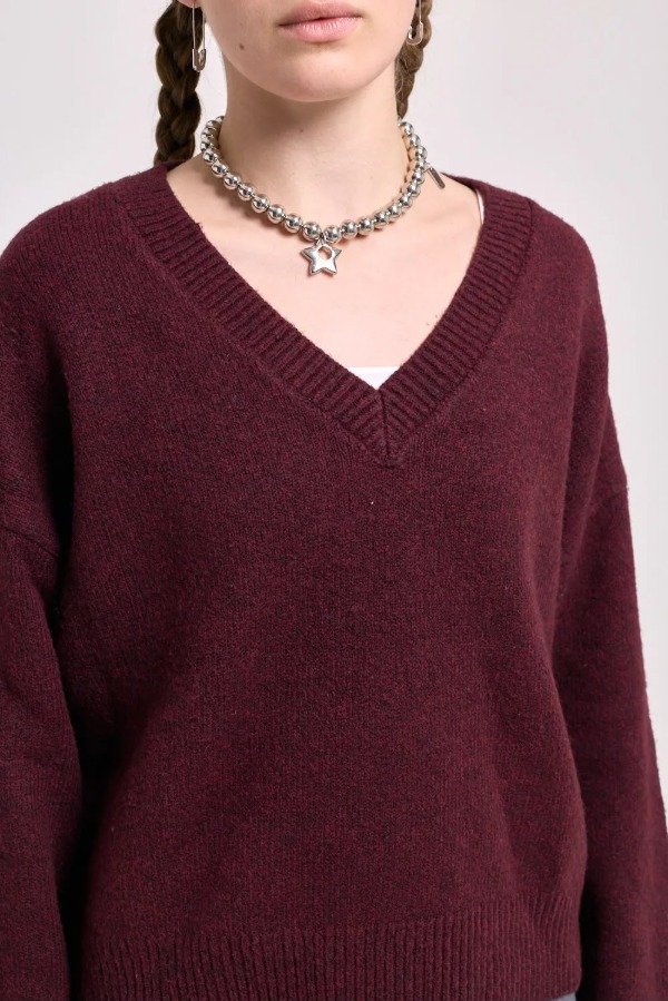 Producto - SWEATER LAMBER BORDO