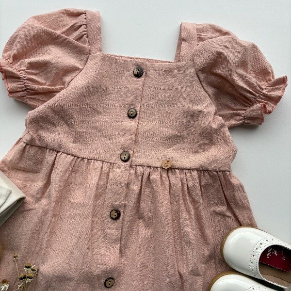 Producto - Vestido EUNICE en color rosa línea niñas 4 al 12 - 1