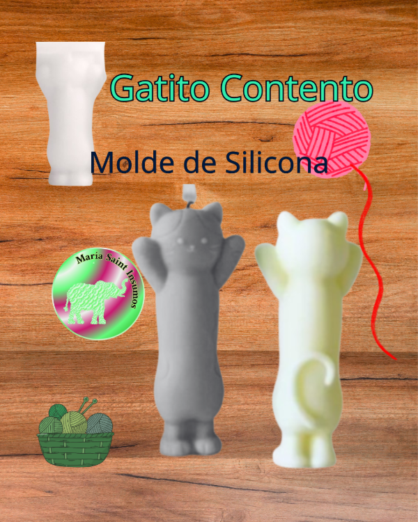 Producto - Gatito contento molde silicona