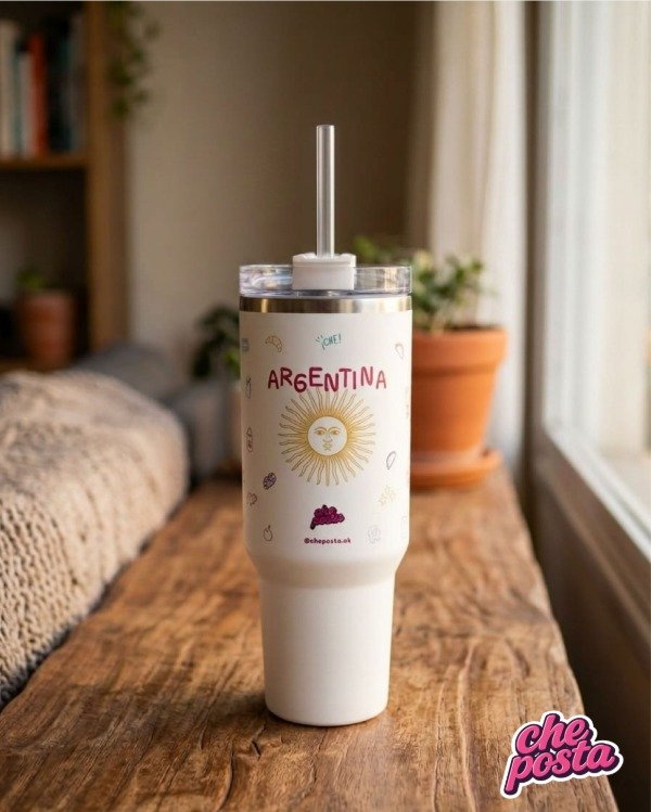 Producto - Vaso Quencher Argentina 1200 ML (Blanco)