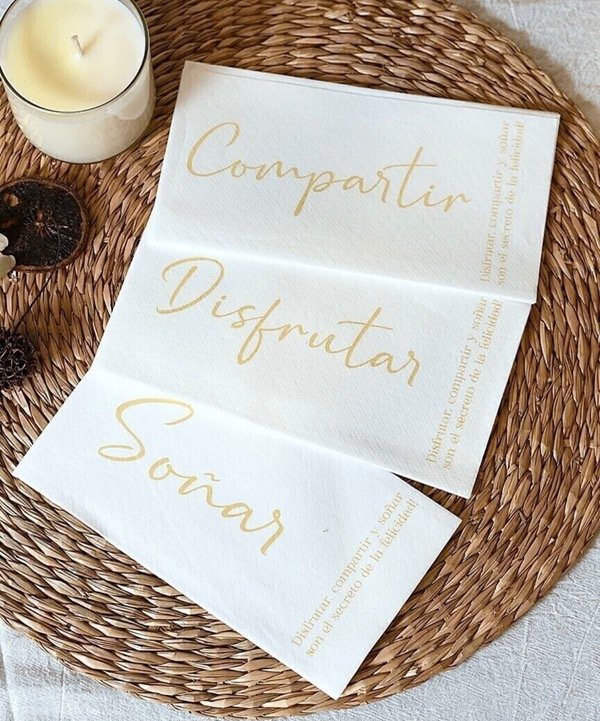 Producto - Servilletas Deseos Dorado