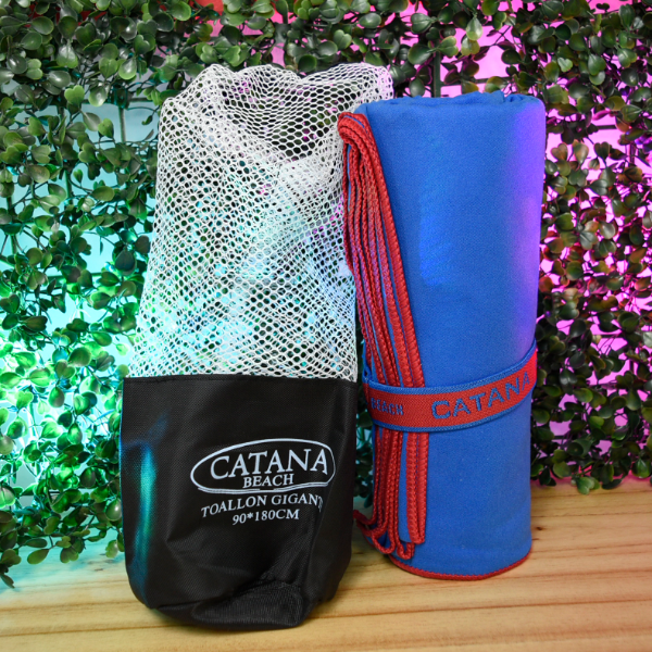 Producto - TOALLON CATANA MICROFIBRA C/BOLSA 90X180 30161