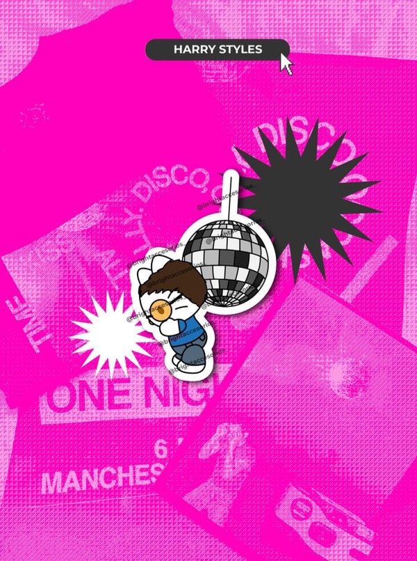 Producto - Sticker Harry Styles Kiss all the time, Disco occasionally - FANGIRLS