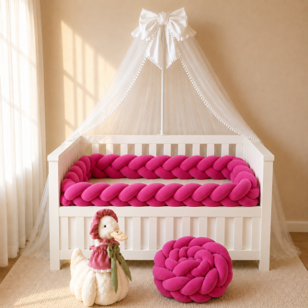 Producto - Chcihonera Trenzada de Plush de 3 Cabos ( Fucsia)