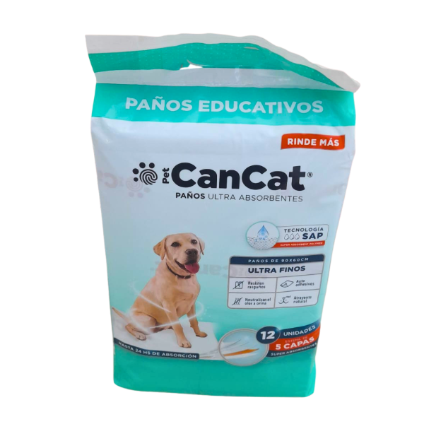 Producto - CANCAT Paño Educativo Absorbente x 12 Unidades (60x90 Cm)