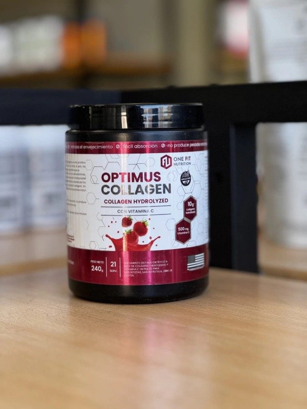 Producto - Colageno Optimus One Fit Sabor Frutilla - 240gr - 2
