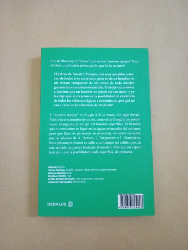 Producto - Un héreo de nuestro tiempo - Mijaíl Lérmontov - Dedalus 2020 - 1