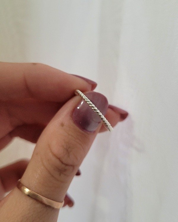 Producto - Anillo torzado fino Plata 925