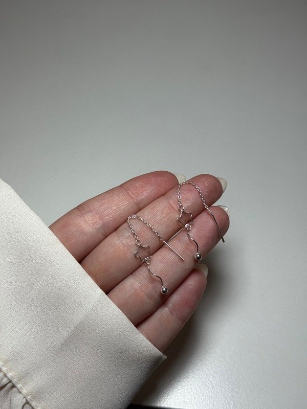 Producto - Cadenita con dijes estrellas y bolitas - 4