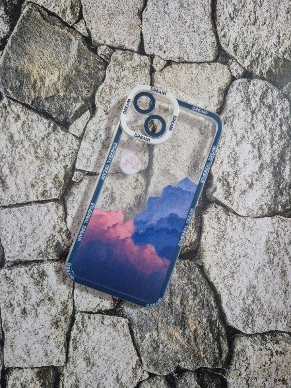 Producto - Funda tpu diseño Iphone 14 nubes azul