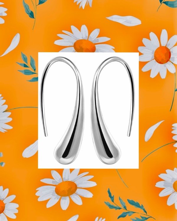 Producto - Pendientes de Plata 925 colgantes c/diseño lagrima