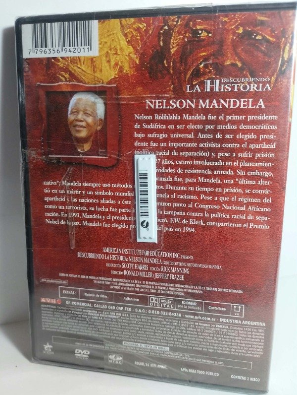 Producto - Grandes lideres - Nelson Mandela - Descubriendo la historia - DVD - 1