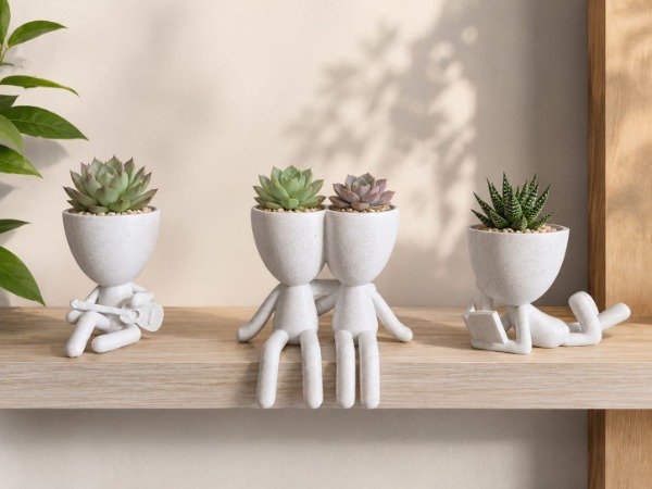 Producto - Kit de 3 Macetas Decorativas