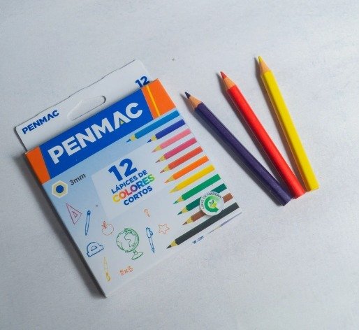 Producto - LAPIZ COLOR X12 CORTO PENMAC