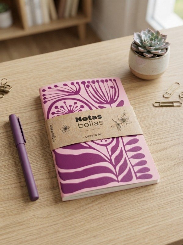 Producto - Libretita A6 / Diente de León / Violeta Uva - 0