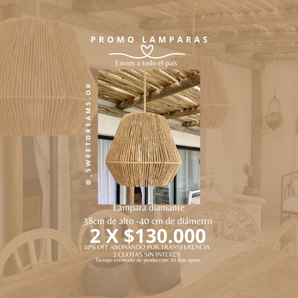 Producto - Promo lámparas Diamantes